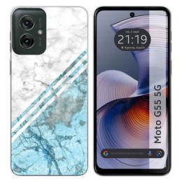 Funda Silicona para Motorola Moto G55 5G diseño Mármol 02 Dibujos