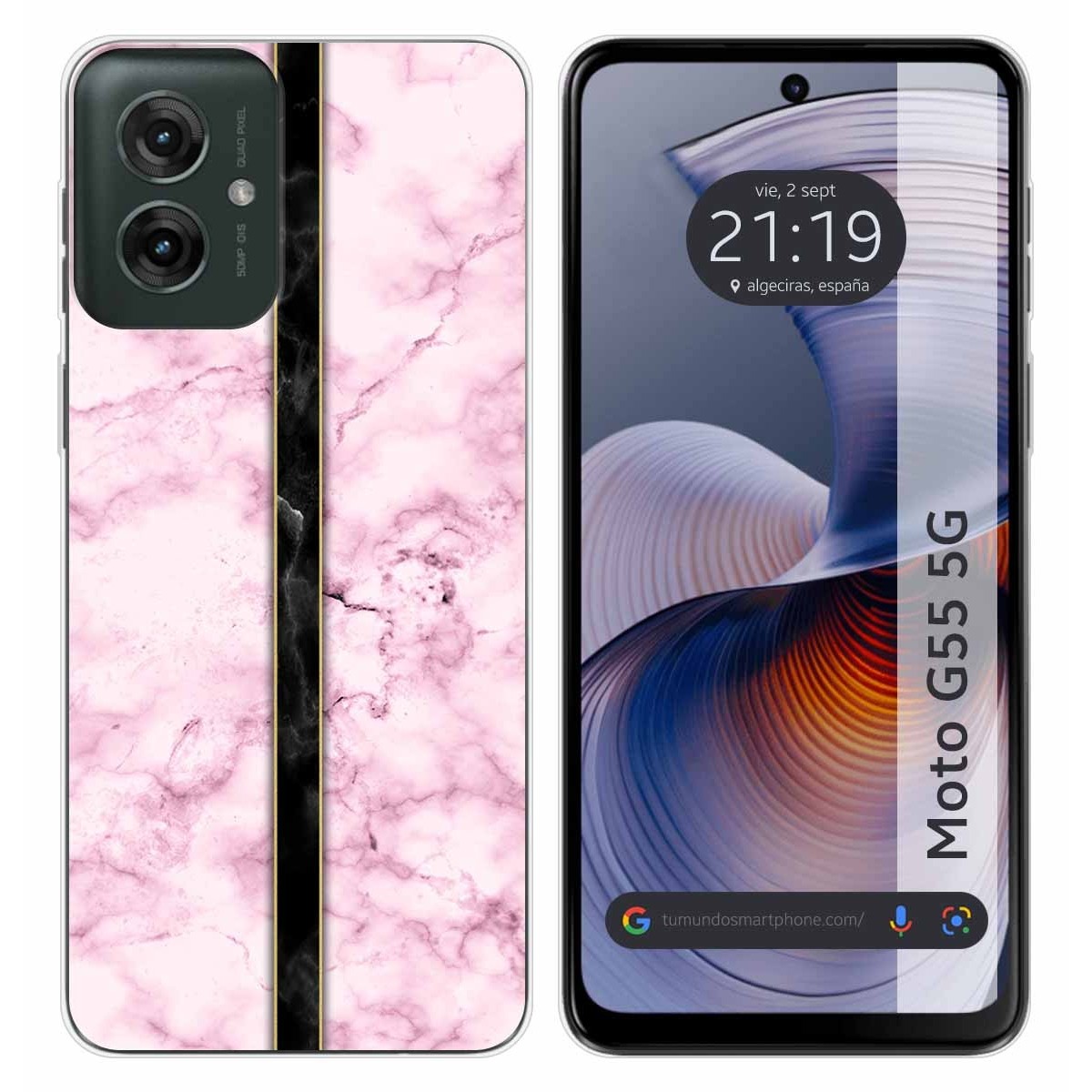 Funda Silicona para Motorola Moto G55 5G diseño Mármol 04 Dibujos