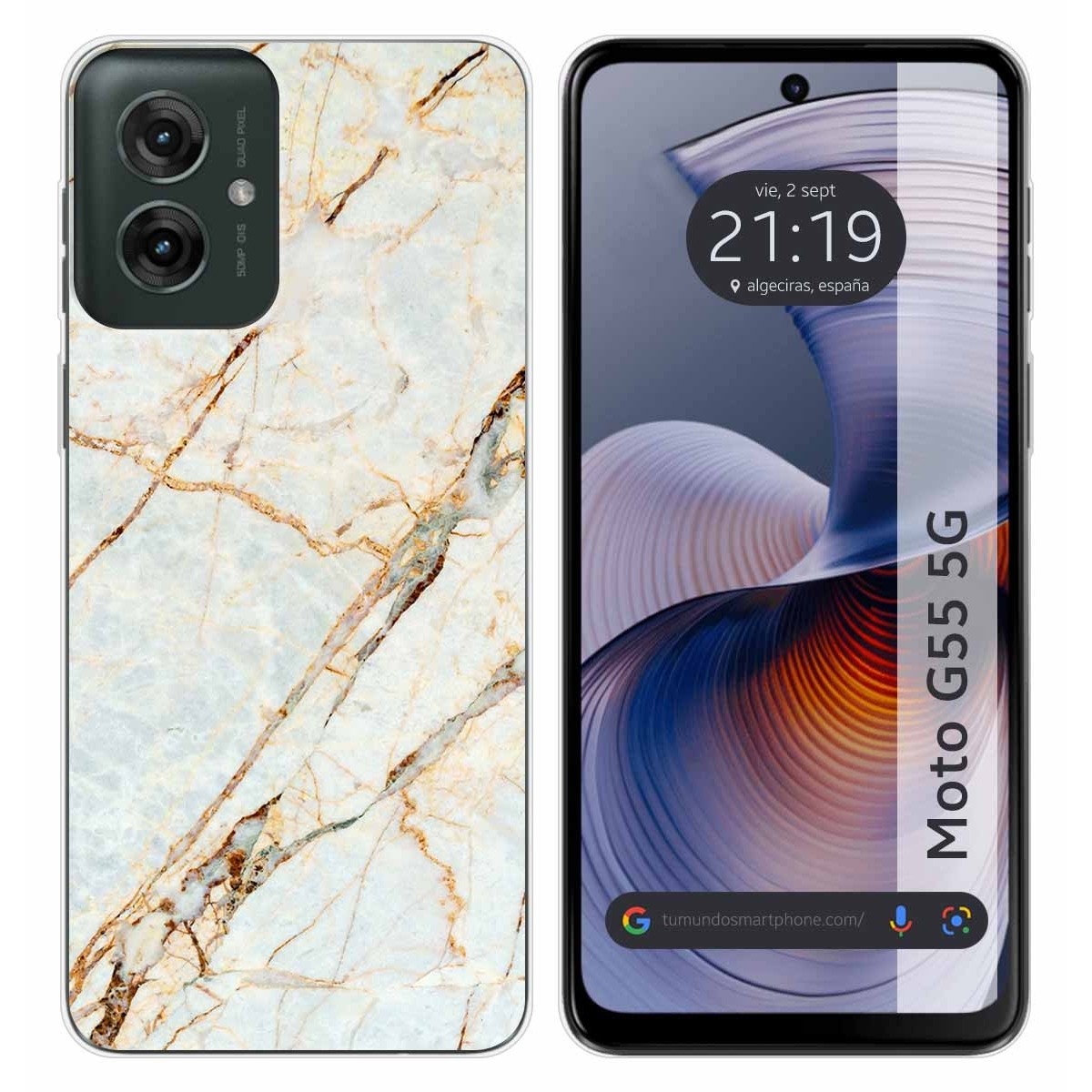 Funda Silicona para Motorola Moto G55 5G diseño Mármol 13 Dibujos