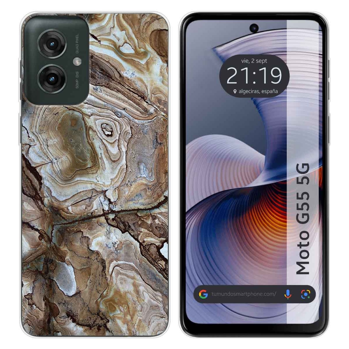 Funda Silicona para Motorola Moto G55 5G diseño Mármol 14 Dibujos