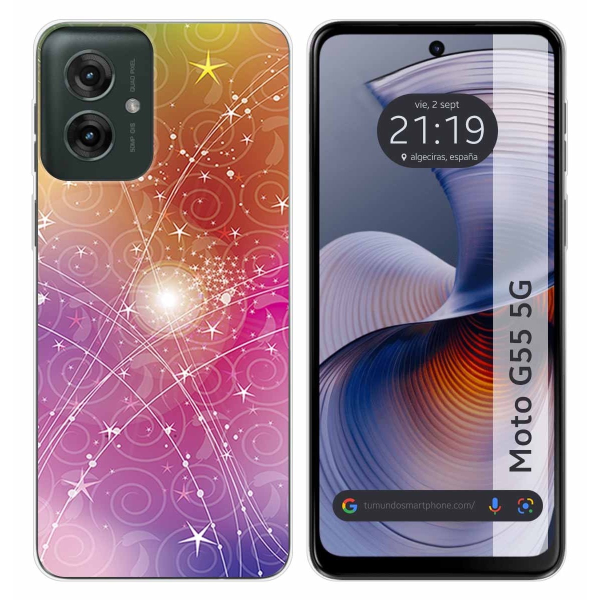Funda Silicona para Motorola Moto G55 5G diseño Abstracto Dibujos