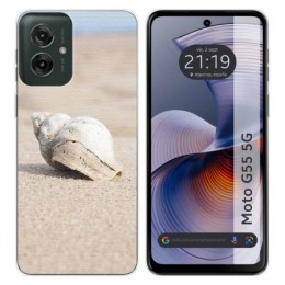 Funda Silicona para Motorola Moto G55 5G diseño Concha Dibujos