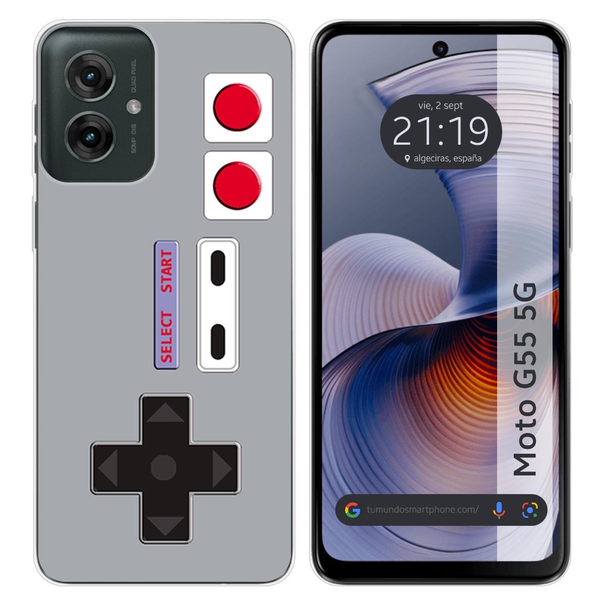 Funda Silicona para Motorola Moto G55 5G diseño Consola Dibujos