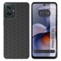 Funda Silicona para Motorola Moto G55 5G diseño Metal Dibujos