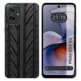Funda Silicona para Motorola Moto G55 5G diseño Neumatico Dibujos