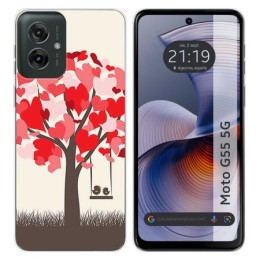Funda Silicona para Motorola Moto G55 5G diseño Pajaritos Dibujos