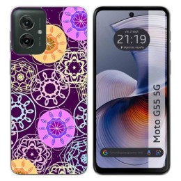 Funda Silicona para Motorola Moto G55 5G diseño Radial Dibujos