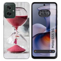 Funda Silicona para Motorola Moto G55 5G diseño Reloj Dibujos