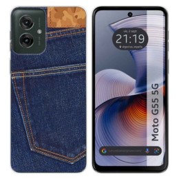 Funda Silicona para Motorola Moto G55 5G diseño Vaquero Dibujos