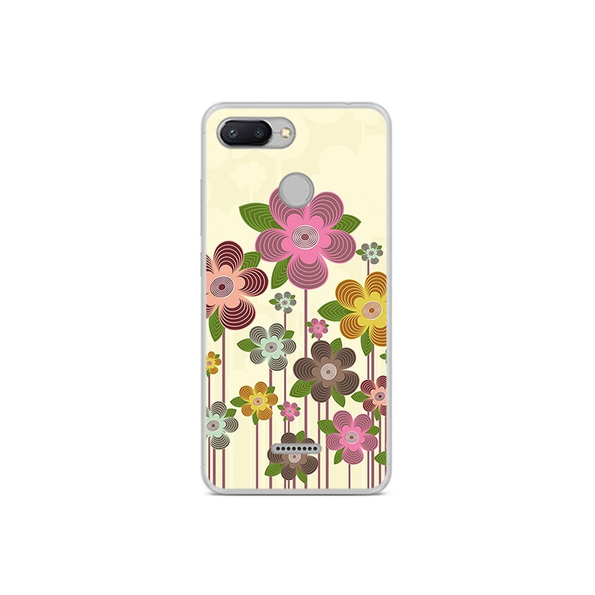 Funda Gel Tpu para Xiaomi Redmi 6 Diseño Primavera En Flor Dibujos