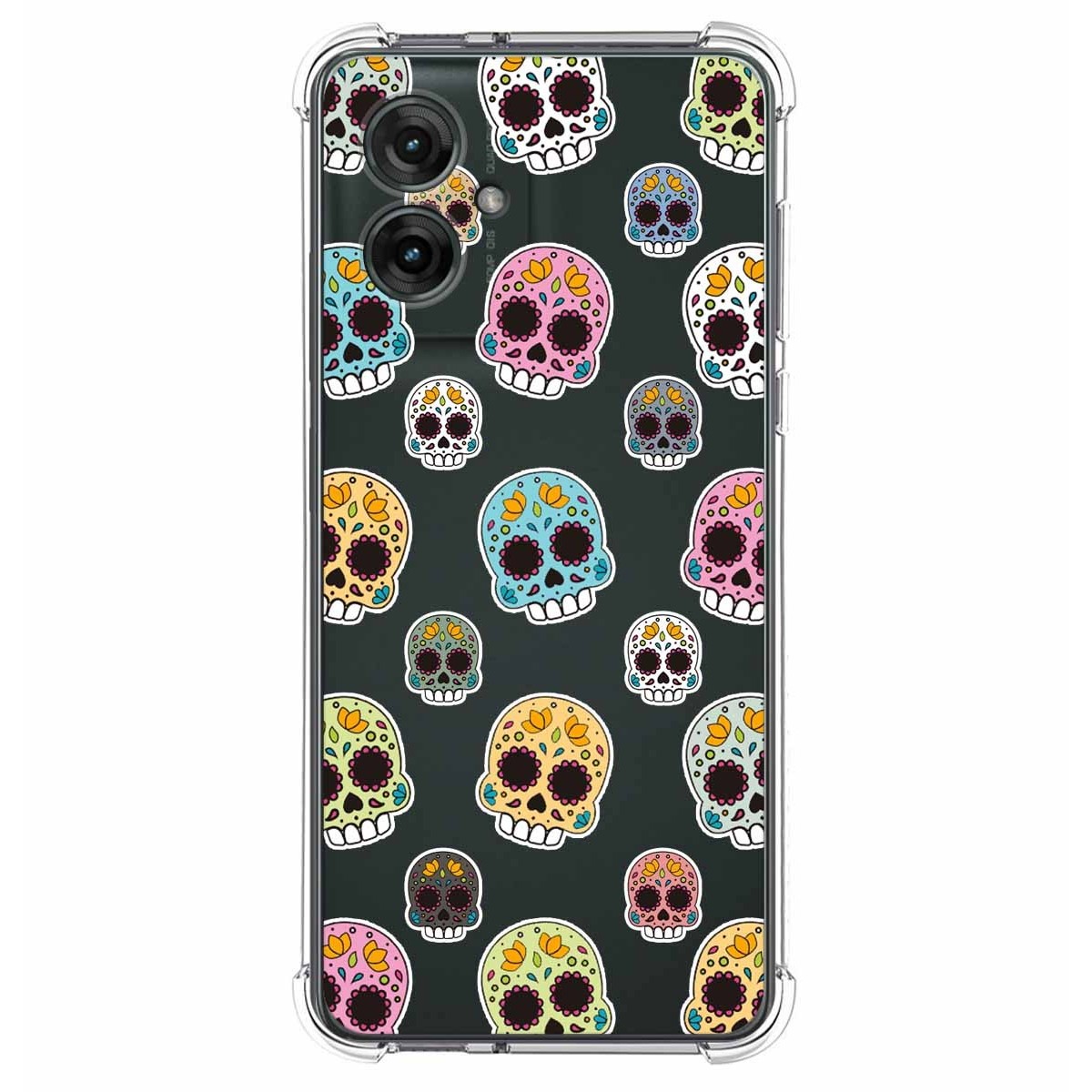 Funda Silicona Antigolpes para Motorola Moto G55 5G diseño Catrina Dibujos