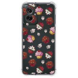 Funda Silicona Antigolpes para Motorola Moto G55 5G diseño Muffins Dibujos