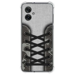 Funda Silicona Antigolpes para Motorola Moto G55 5G diseño Zapatillas 16 Dibujos