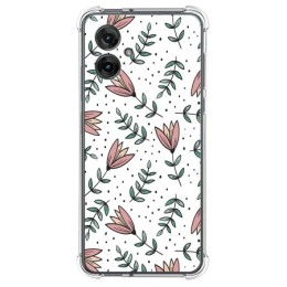 Funda Silicona Antigolpes para Motorola Moto G55 5G diseño Flores 01 Dibujos
