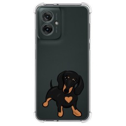 Funda Silicona Antigolpes para Motorola Moto G55 5G diseño Perros 04 Dibujos