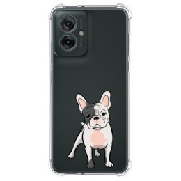 Funda Silicona Antigolpes para Motorola Moto G55 5G diseño Perros 06 Dibujos