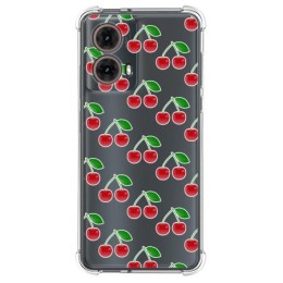 Funda Silicona Antigolpes para Motorola Moto G85 5G diseño Cerezas Dibujos
