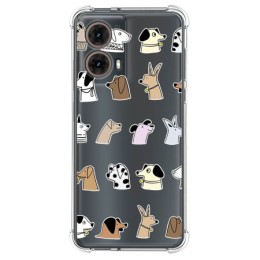 Funda Silicona Antigolpes para Motorola Moto G85 5G diseño Perros Dibujos