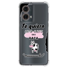 Funda Silicona Antigolpes para Motorola Moto G85 5G diseño Vaca Dibujos