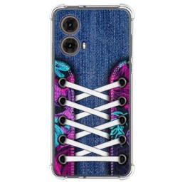 Funda Silicona Antigolpes para Motorola Moto G85 5G diseño Zapatillas 06 Dibujos