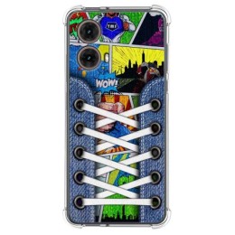 Funda Silicona Antigolpes para Motorola Moto G85 5G diseño Zapatillas 14 Dibujos