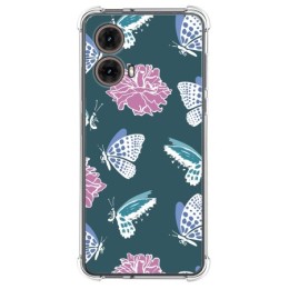 Funda Silicona Antigolpes para Motorola Moto G85 5G diseño Flores 10 Dibujos
