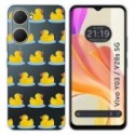 Funda Silicona Transparente para Vivo Y03 / Y28s 5G diseño Pato Dibujos