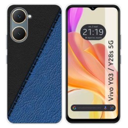 Funda Silicona para Vivo Y03 / Y28s 5G diseño Cuero 02 Dibujos