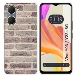 Funda Silicona para Vivo Y03 / Y28s 5G diseño Ladrillo 01 Dibujos