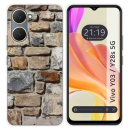 Funda Silicona para Vivo Y03 / Y28s 5G diseño Ladrillo 03 Dibujos