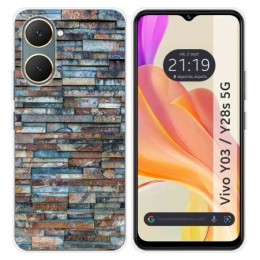 Funda Silicona para Vivo Y03 / Y28s 5G diseño Ladrillo 05 Dibujos