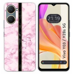Funda Silicona para Vivo Y03 / Y28s 5G diseño Mármol 04 Dibujos