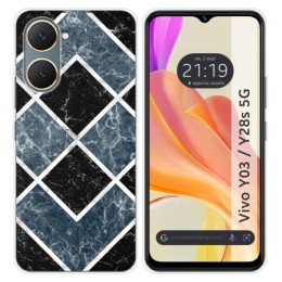 Funda Silicona para Vivo Y03 / Y28s 5G diseño Mármol 06 Dibujos