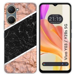 Funda Silicona para Vivo Y03 / Y28s 5G diseño Mármol 07 Dibujos