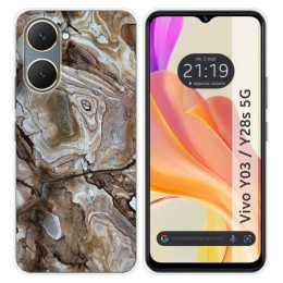 Funda Silicona para Vivo Y03 / Y28s 5G diseño Mármol 14 Dibujos