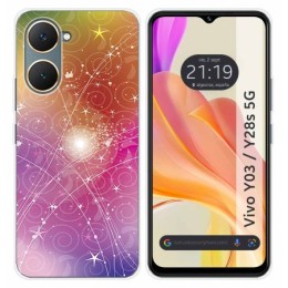 Funda Silicona para Vivo Y03 / Y28s 5G diseño Abstracto Dibujos