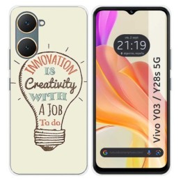 Funda Silicona para Vivo Y03 / Y28s 5G diseño Creativity Dibujos