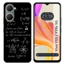 Funda Silicona para Vivo Y03 / Y28s 5G diseño Formulas Dibujos