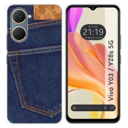 Funda Silicona para Vivo Y03 / Y28s 5G diseño Vaquero Dibujos