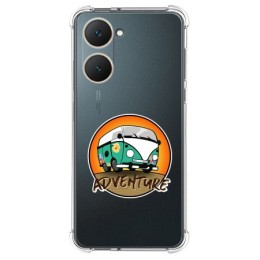Funda Silicona Antigolpes para Vivo Y03 / Y28s 5G diseño Adventure Dibujos