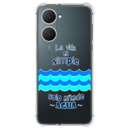 Funda Silicona Antigolpes para Vivo Y03 / Y28s 5G diseño Agua Dibujos