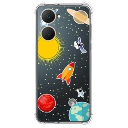 Funda Silicona Antigolpes para Vivo Y03 / Y28s 5G diseño Espacio Dibujos