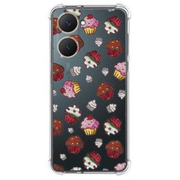 Funda Silicona Antigolpes para Vivo Y03 / Y28s 5G diseño Muffins Dibujos