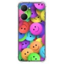 Funda Silicona Antigolpes para Vivo Y03 / Y28s 5G diseño Smile Dibujos