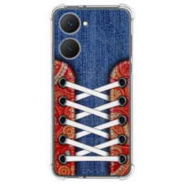 Funda Silicona Antigolpes para Vivo Y03 / Y28s 5G diseño Zapatillas 11 Dibujos