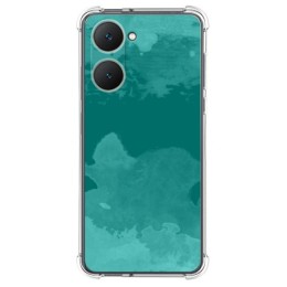 Funda Silicona Antigolpes para Vivo Y03 / Y28s 5G diseño Acuarela 06 Dibujos