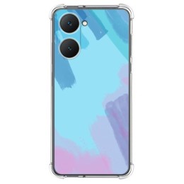 Funda Silicona Antigolpes para Vivo Y03 / Y28s 5G diseño Acuarela 10 Dibujos