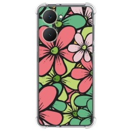 Funda Silicona Antigolpes para Vivo Y03 / Y28s 5G diseño Flores 02 Dibujos