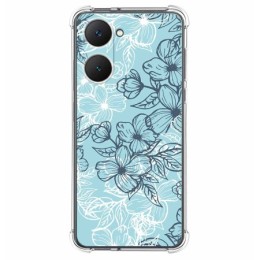 Funda Silicona Antigolpes para Vivo Y03 / Y28s 5G diseño Flores 03 Dibujos