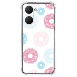Funda Silicona Antigolpes para Vivo Y03 / Y28s 5G diseño Flores 06 Dibujos
